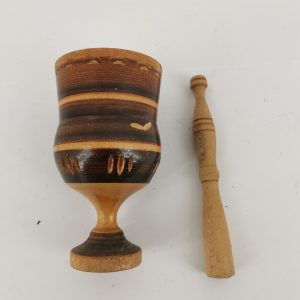 Σουβενίρ ξύλινο μικρό γουδί 1960